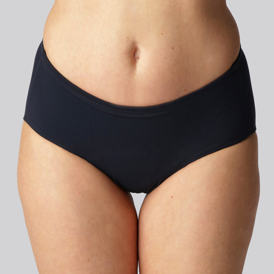 Bambus inkontinens trusse i navy til kvinder - Bambuni