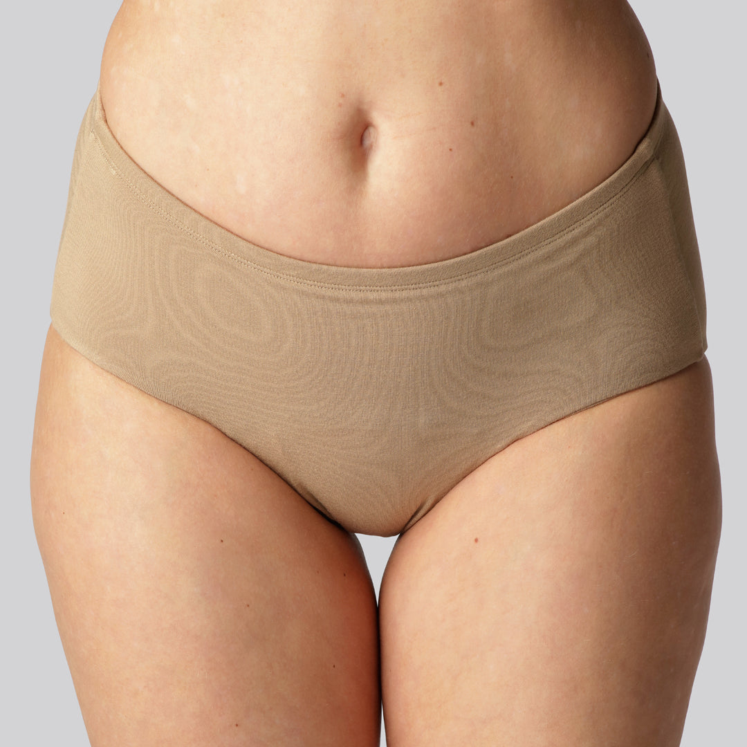 Bambus inkontinens trusse i sand til kvinder - Bambuni