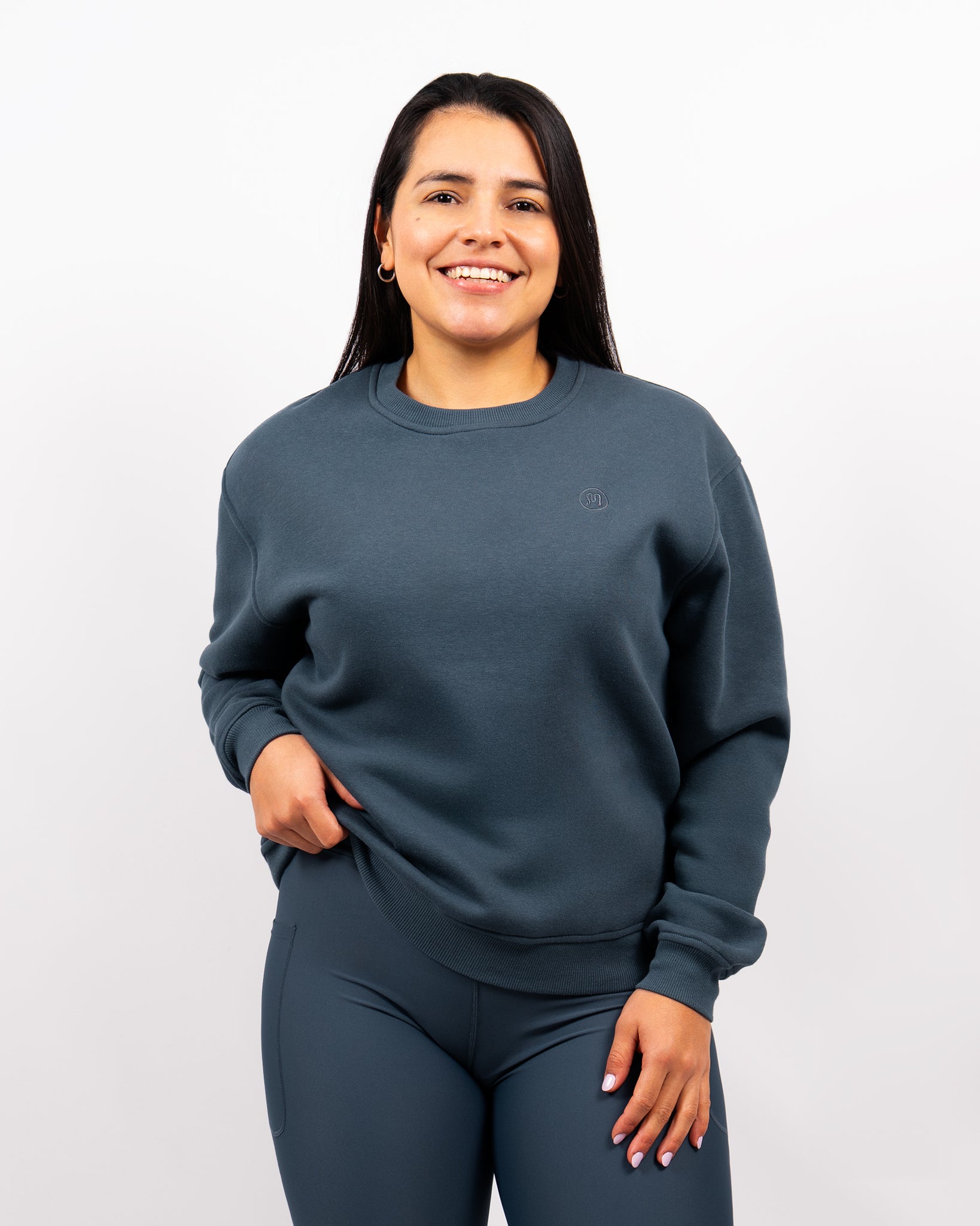 Ida Classic Dusty Blue Sweatshirt - Huabo