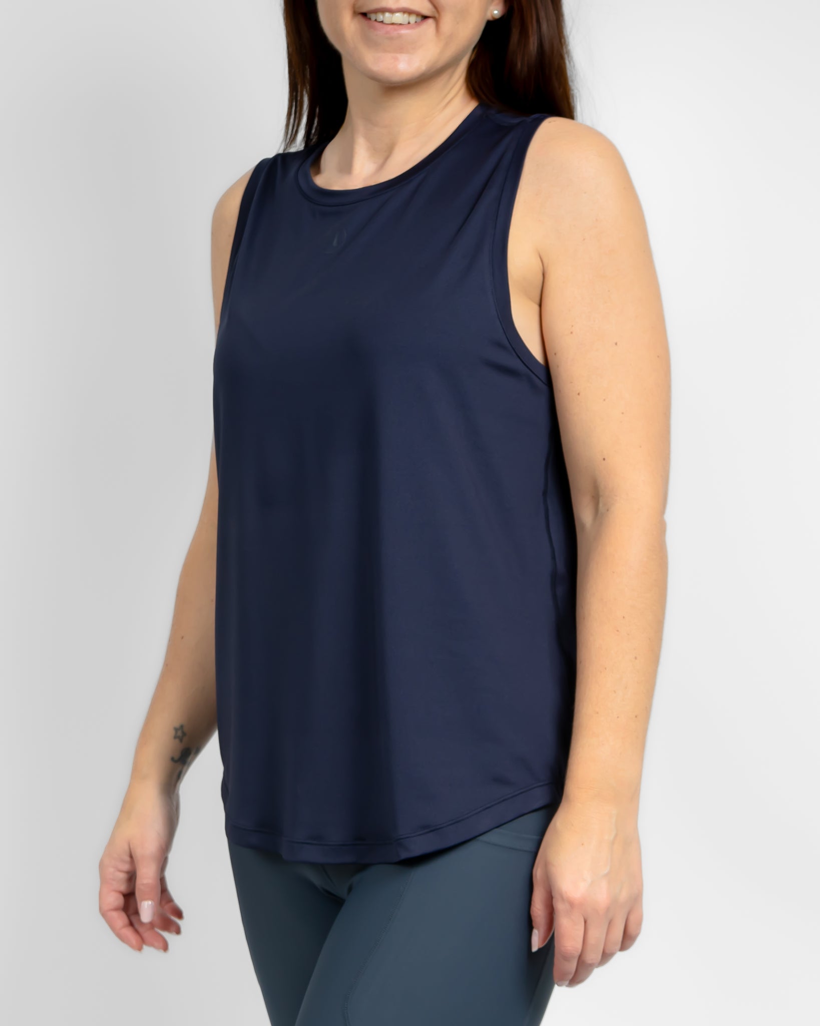 Lea Deep Blue Sports Top - Huabo