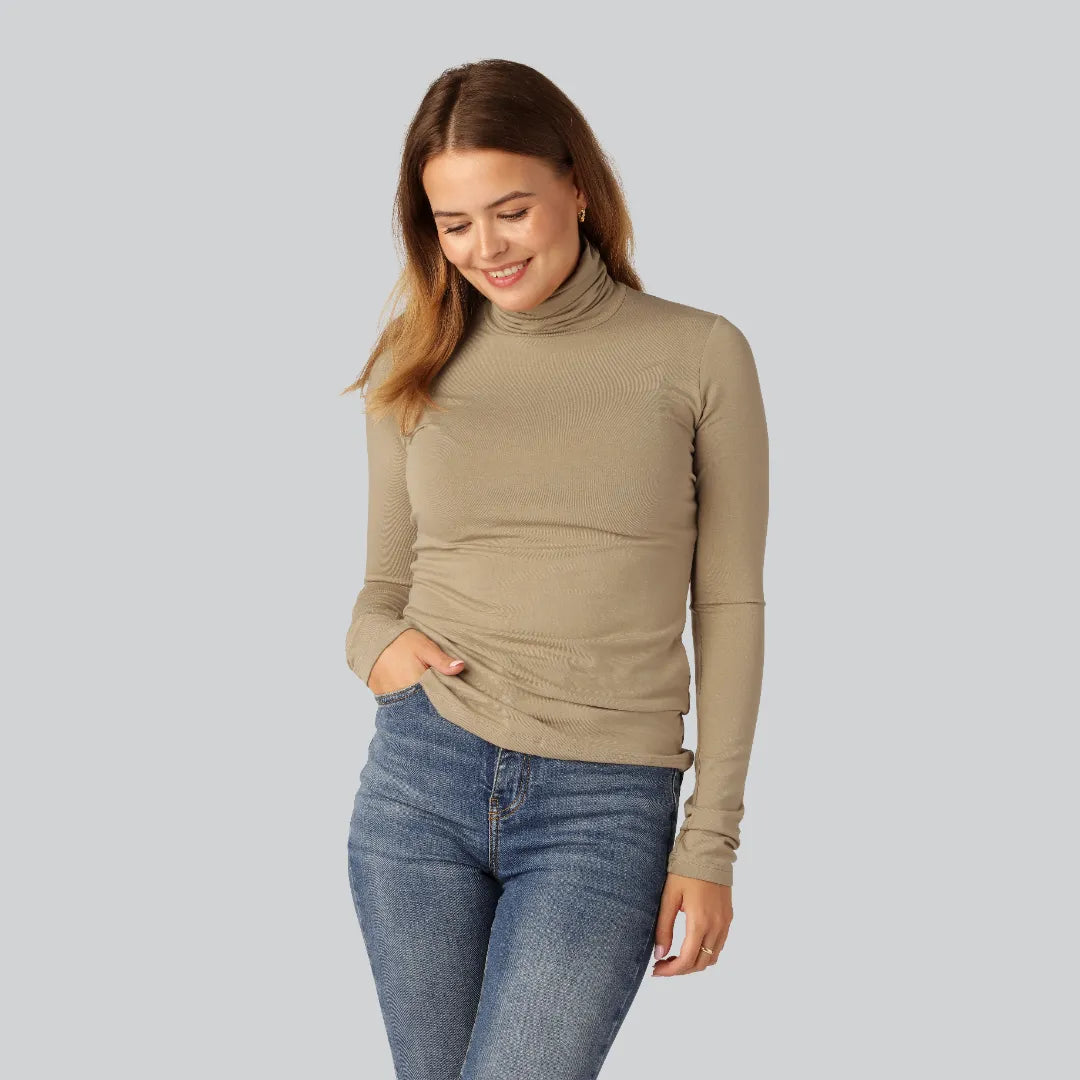 Bambus rullekrave i sand til kvinder - Bambuni