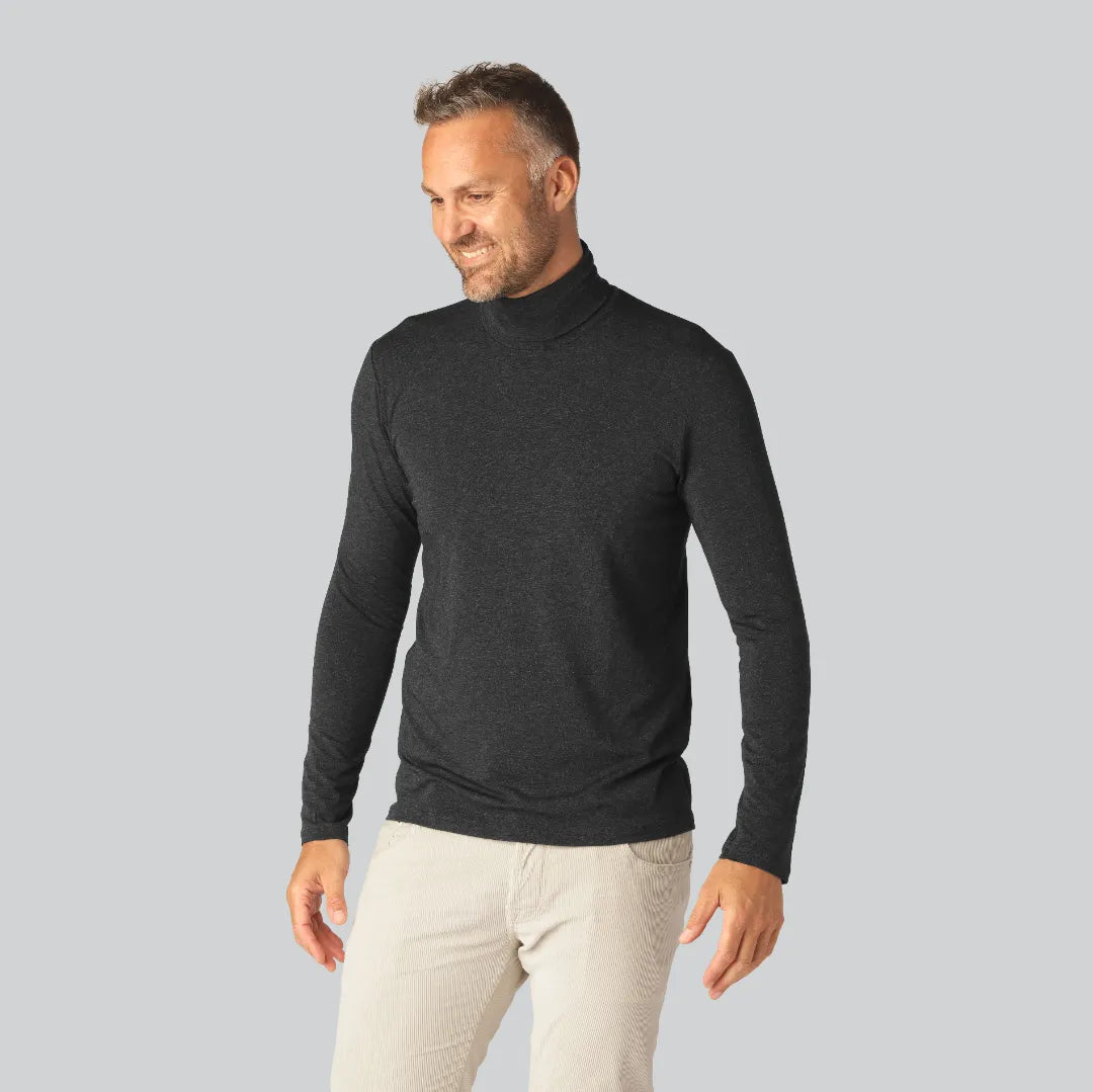 Bambus rullekrave i koksgrå til mænd - Bambuni