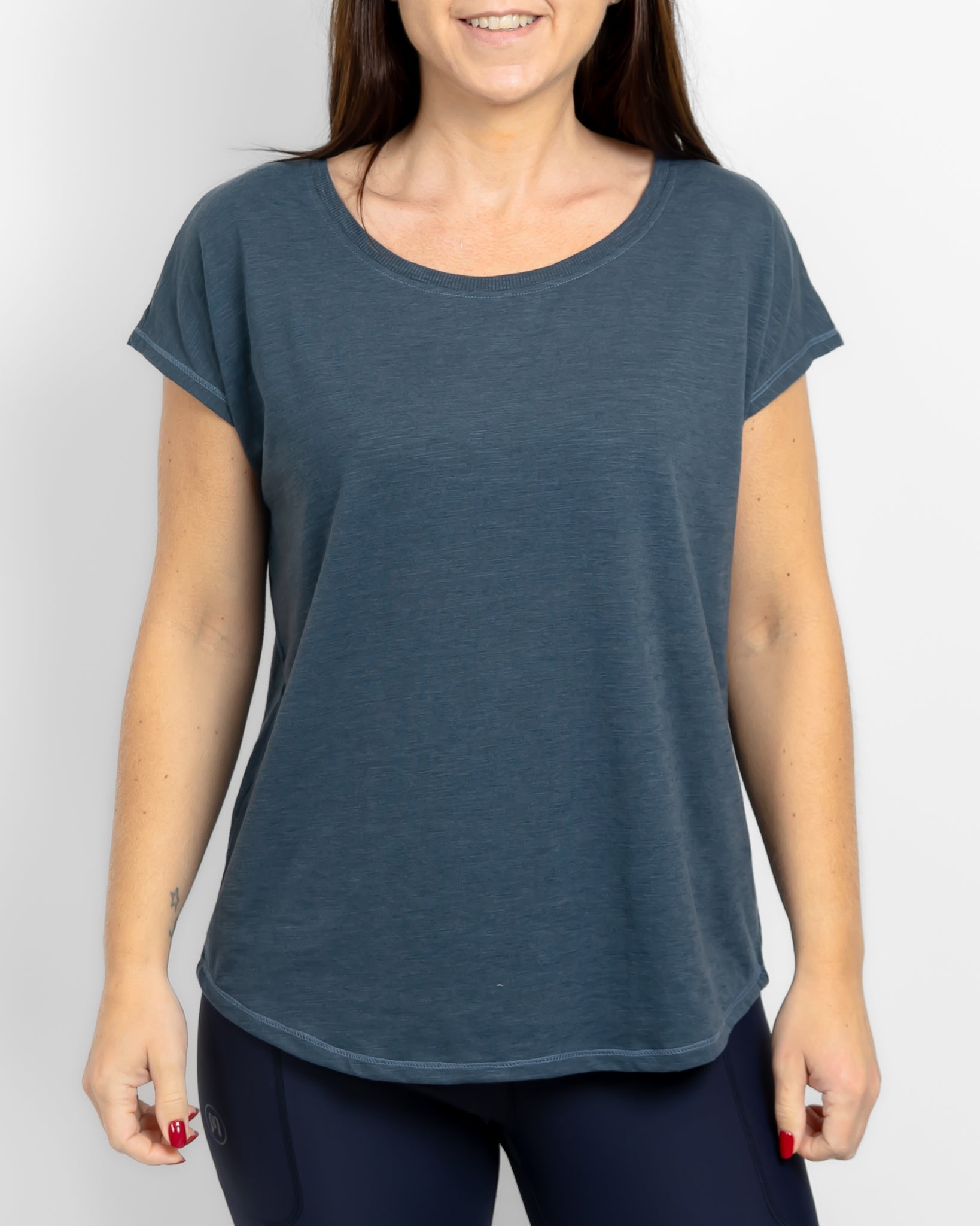 Marley Relaxed Dusty Blue T-Shirt - UTG