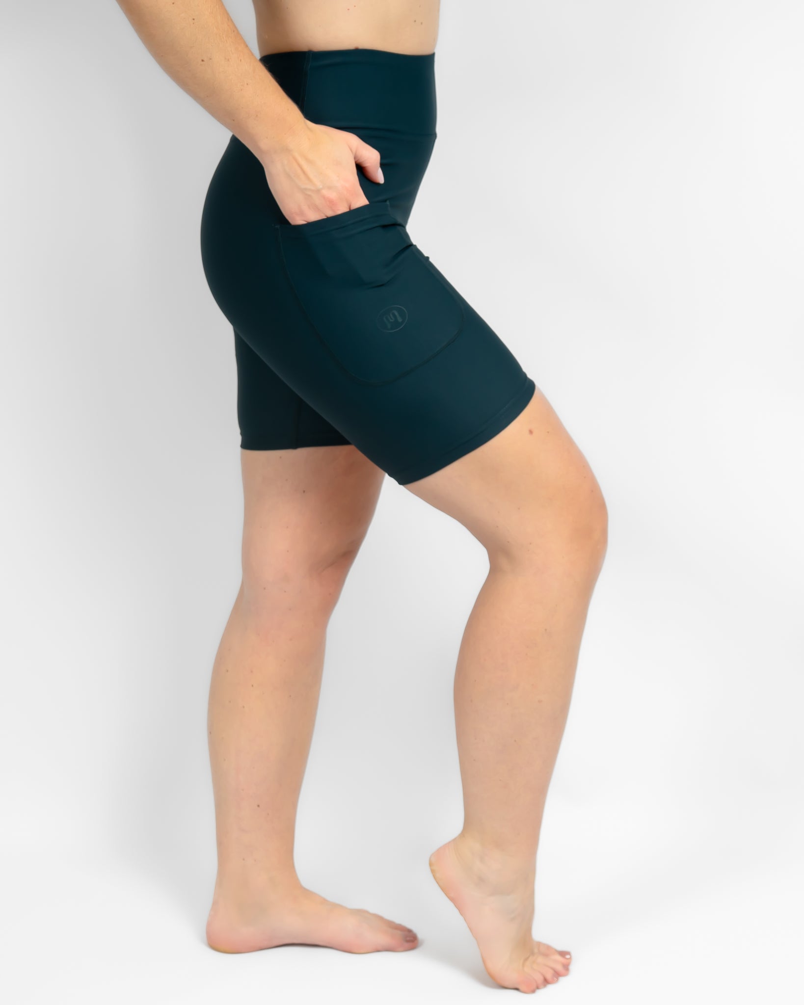 Signature Midnight Teal Shorts - Huabo