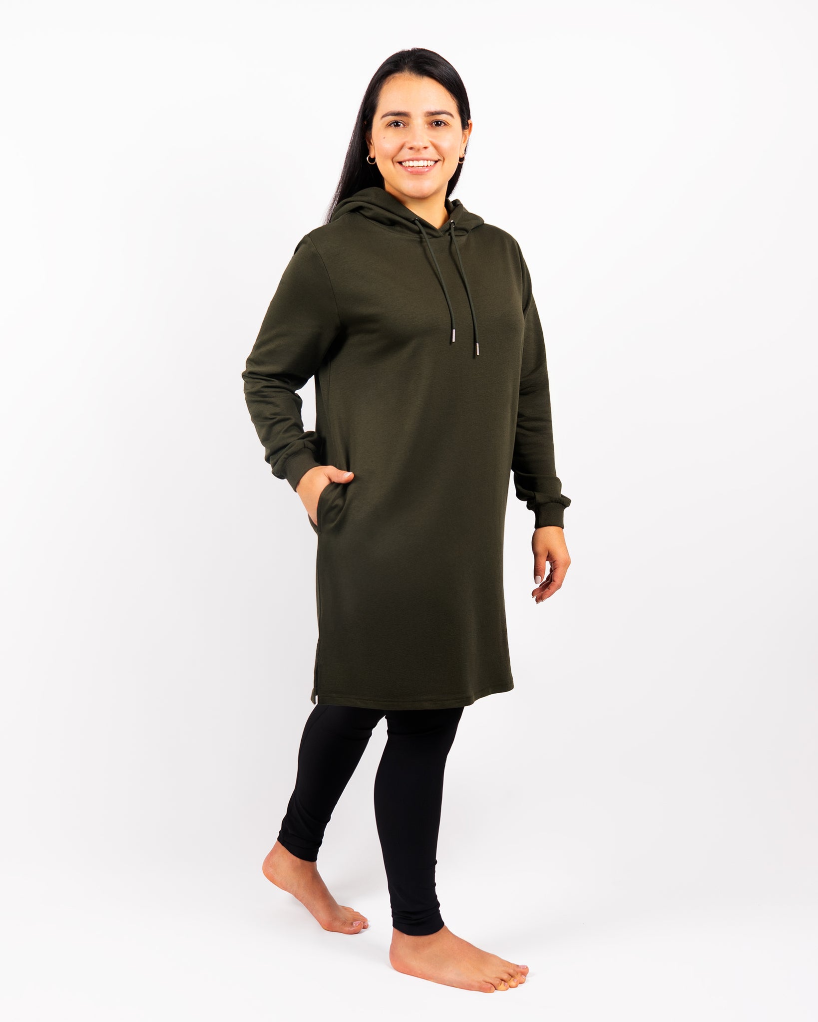 Naomi Everyday Deep Olive Tunic - Smartgroup