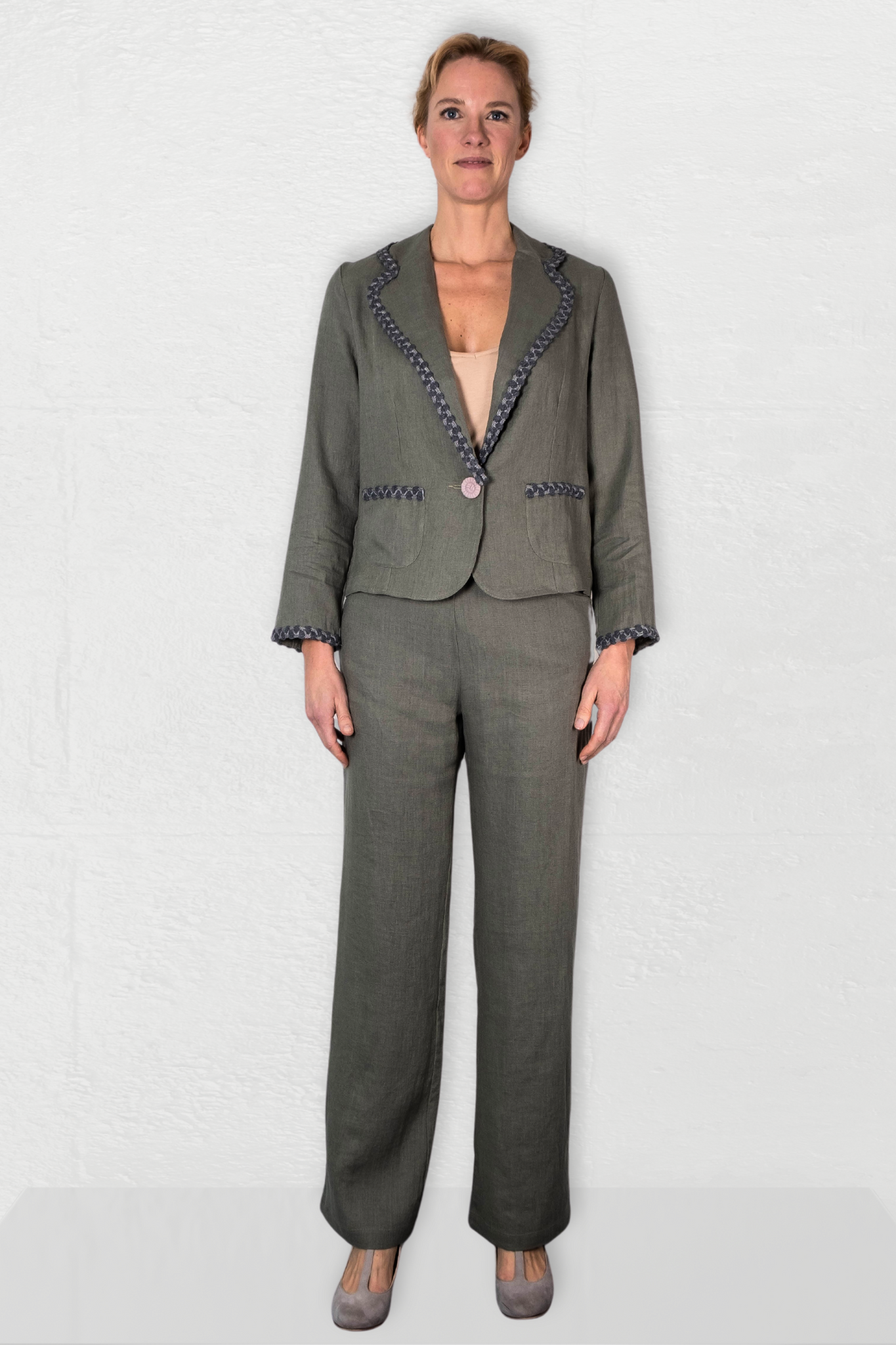 ODA HØR BUKSER olivengrøn - PAROL