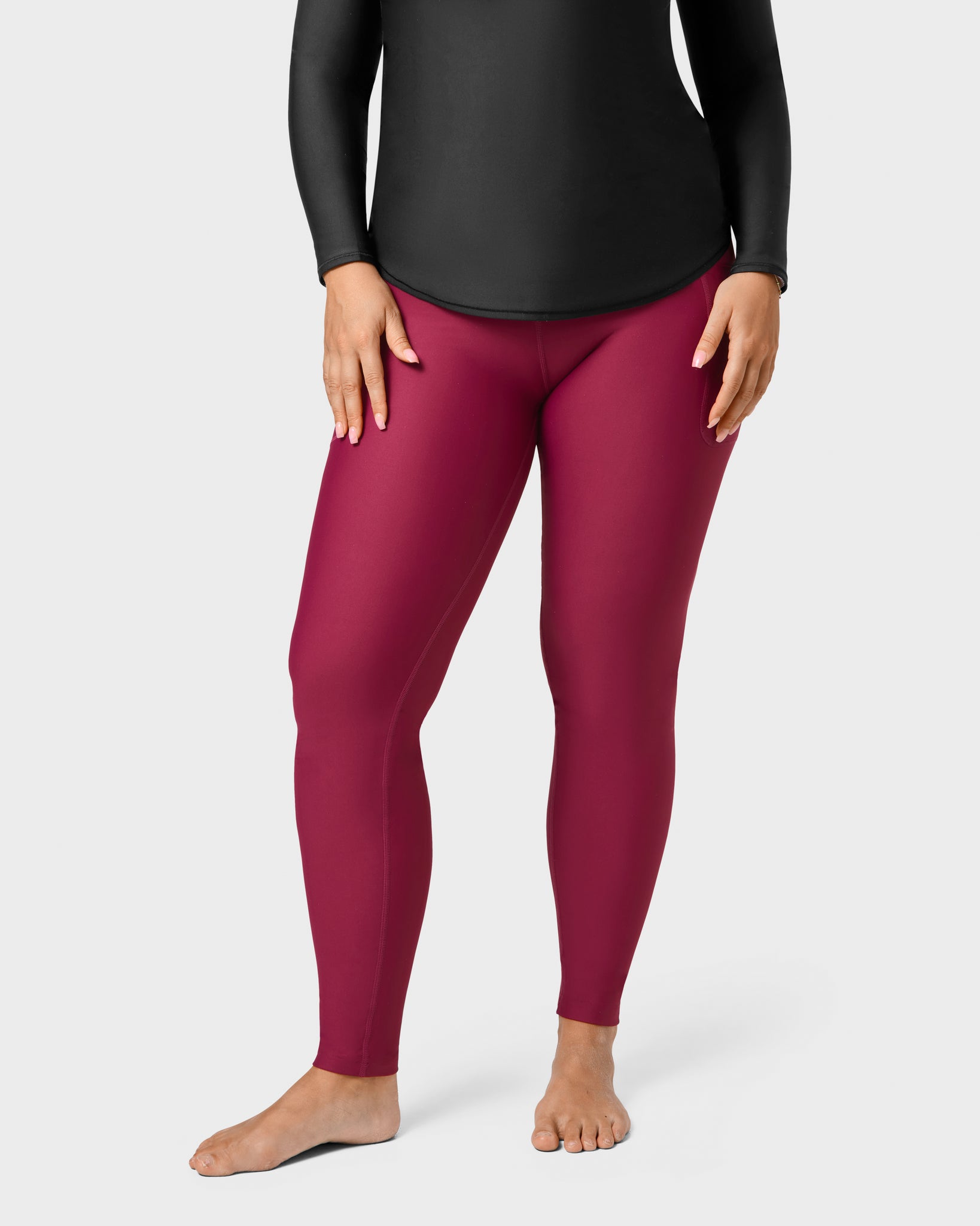 Signature Plum Leggings - Huabo