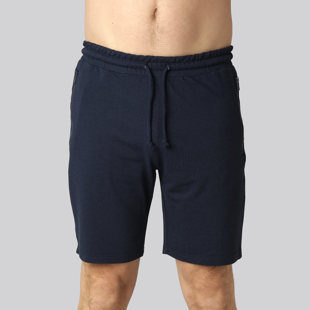 Bambus shorts i navy til mænd - Bambuni