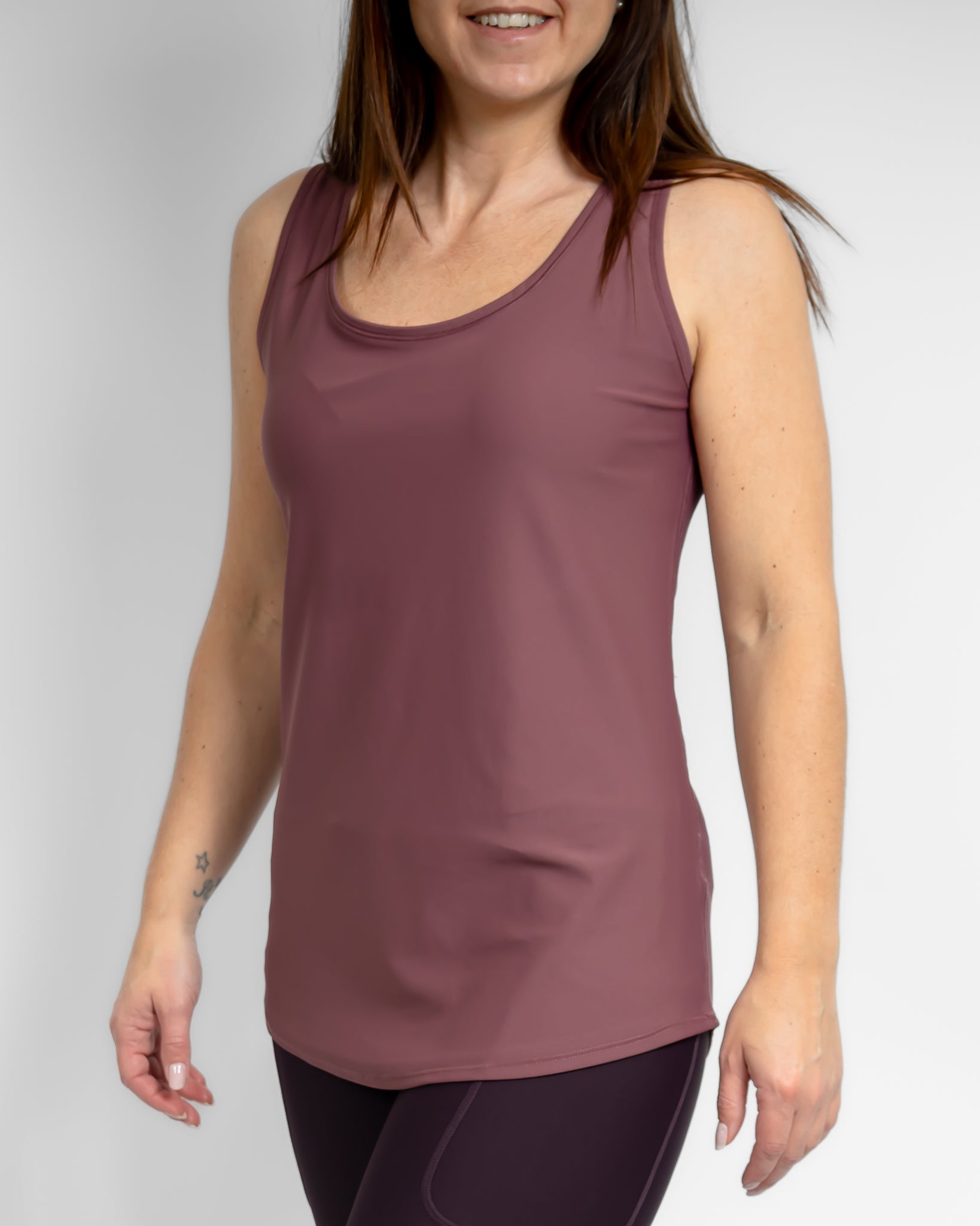 Vigga Fitted Dusty Rose Top - Huabo