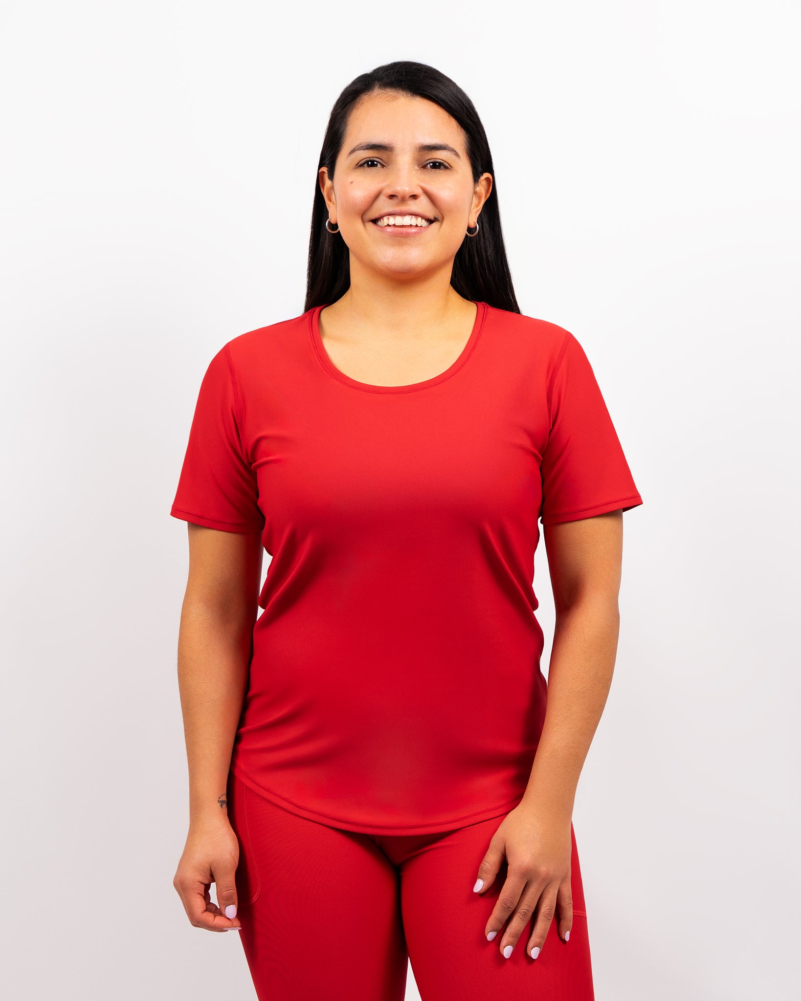 Vigga Fitted Maroon T-Shirt - Huabo