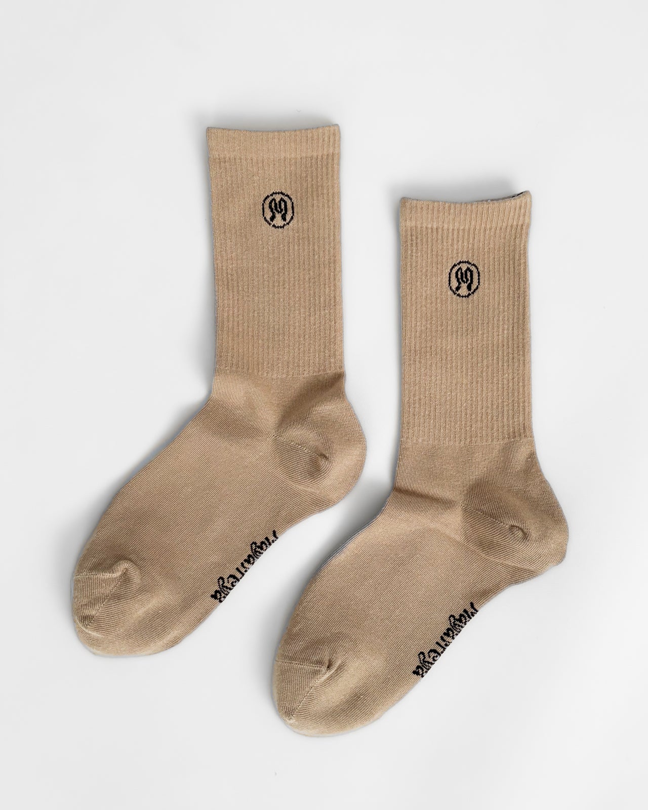 Zoe Beige Socks - Uron Apparel