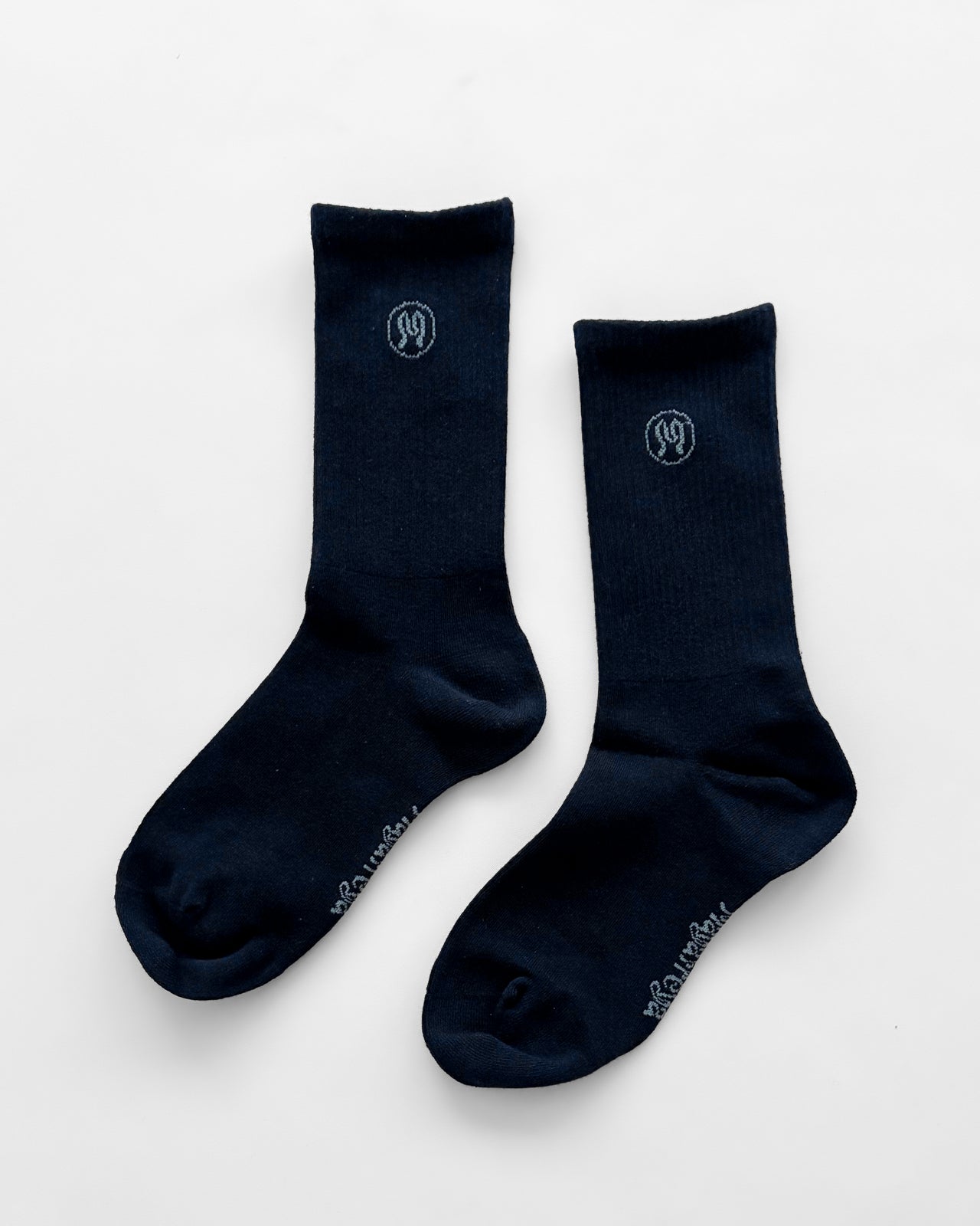 Zoe Deep Blue Socks - Uron Apparel