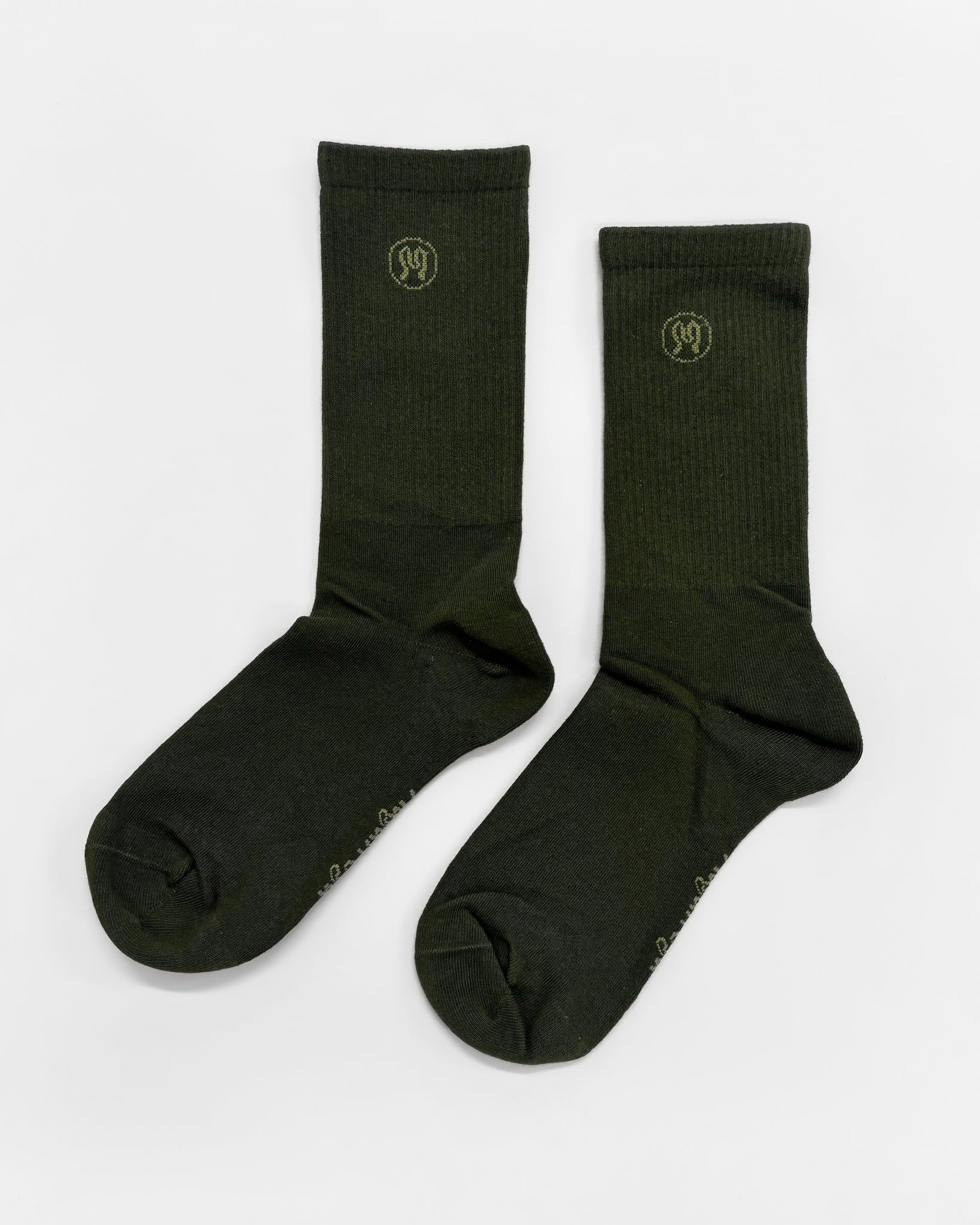 Zoe Deep Olive Socks - Uron Apparel