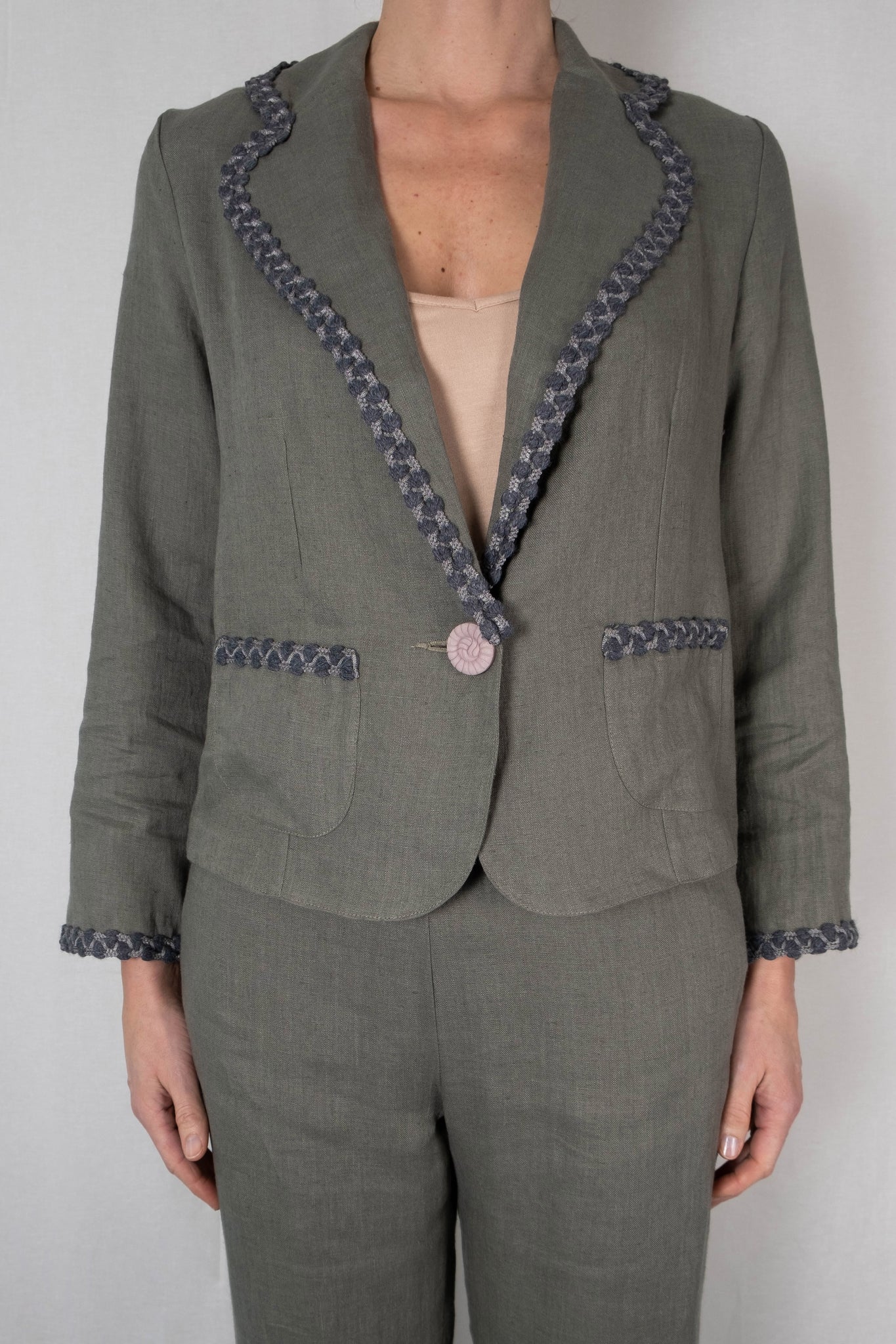 OLIVIA HØR BLAZER olivengrøn - PAROL